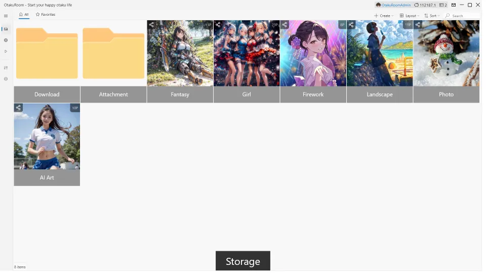 Album overview screenshot