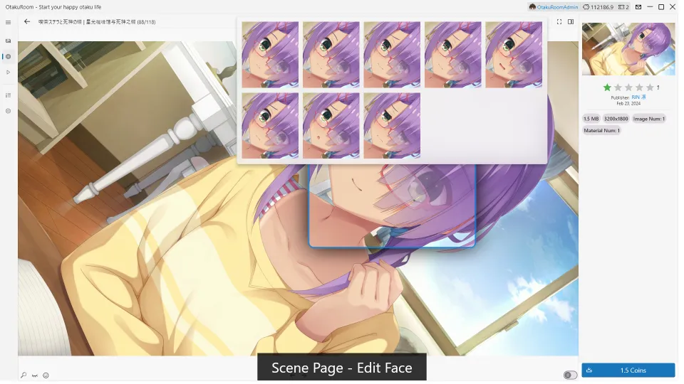 AI face recognition for 2D characters screenshot